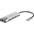 D-Link DUB-M520 5-in-1 USB-C Hub with Power Delivery, HDMI 1.4, Gigabit Ethernet RJ-45 and 2 USB 3.0 Ports for MacBook Pro 2016 or Later, MacBook Air 2018, Chromebook and Surface Pro 7