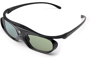 XGIMI DLP Link 3D Glasses Liquid Crystal Rechargeable Active Shutter Eyewear for Most DLP-Link 3D Projectors
