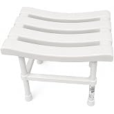 Banyo Taburesi Kaymaz Ayaklı Duş Taburesi 36x26x29 cm | 150 kg Taşıma Kapasitesi, Suya Dayanıklı, Ergonomik Tasarım, &Ccedil;ok Ama&ccedil;