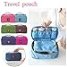 Produktbild Ndier tragbare Reisetasche, wasserdicht, multifunktional, mit Trennfächern, platzsparend für Unterwäsche, BH, Panty, Kosmetik, Make-up, Toilettenartikel