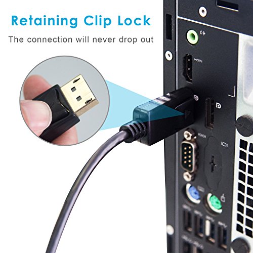 Displayport auf HDMI Kabel, Rankie 3m Vergoldet DisplayPort DP zu HDMI Kabel HDTV Cable (Schwarz) – R1102C - 5