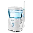 Lifelong LLDC27 Table Top Flosser | 8 360-degree Rotating Jet Tips | 10 Pressure Modes and 600ml Tank for Flossing at Home | Oral Irrigator| I Removes plaque (1 Year Warranty, White)