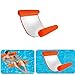 Produktbild Towinle Wasser Hängematte, Wasser Luftmatratze Aufblasbare Pool Schwimmbad Wasser Luftmatratze mit Kopf- und Fußteil für Schwimmbad Mesh Lounge (Orange)