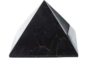 KASHU SN NATURSTEIN UG Pierre précieuse Shungite directement de Caréles: pyramide 5 cm polie