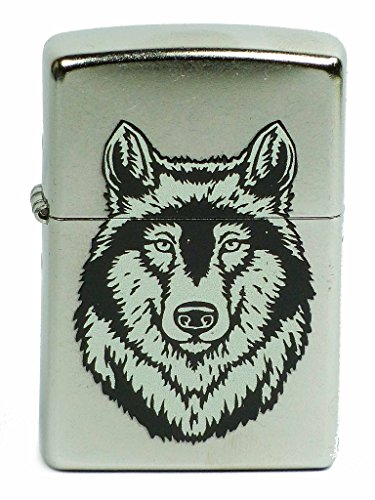 Preisvergleich Produktbild Zippo Wolf Wolfskopf Street Chrome