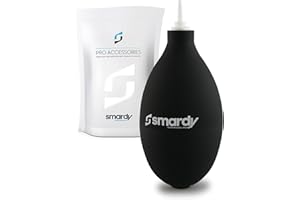 smardy Soffiatore d'Aria di Pulizia Taglia S Obiettivo Polvere Pulitore per Fotocamera DSLR Sensore Tastiera Smartphone