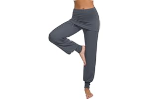 Terecey Pantaloni Yoga Donna Larghi,Pantaloni Harem Donna Eleganti,Pantaloni Donna Vita Alta Invernali,Pantaloni Palestra Donna Fitness,Pantaloni Sportivi Donna Taglie Forti S-XXL