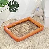 ❤Esta cama es el lugar ideal para que duerman sus mascotas, súper cómodas, acolchadas y una suave cubierta de lunares. Adecuada para perros pequeños como pug, Yorkshire Terriers y gatos medianos y grandes