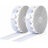 Kyrotech 10 Metre Kapı Ve Pencere Bandı, Kendinden Yapışkanlı, Şeffaf Kapı ve PVC Pencere Fitili, Duşakabin, Cam, R&uuml;zgar Cont