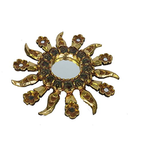 Discount Ethnic Spiegel Sonne gold venezianischen 30 cm.