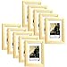 Produktbild EUGAD 10er Set Bilderrahmen Fotogalerie, 9431-10, Holz Rahmen, mit Glasscheibe, mit Passepartout, Artos Naturefarbe, 20x30 cm