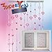 Made by You 13086 Beaded Curtain with Hearts Design