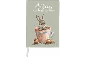Wrendale Designs autorstwa Hannah Dale - Ilustrowana doniczka na urodziny i książka adresowa - 168 mm x 118 mm