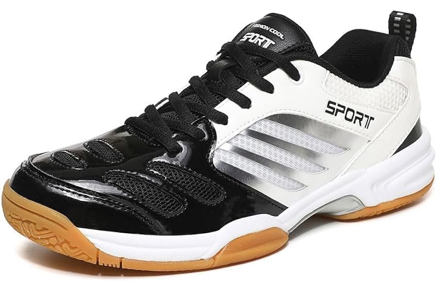 Volleyball Shoes Squash Shoes Men Netball Trainers Badminton Shoes Non-Slip Athletic Sport Indoor Sneakers Indoor Pickleball Breathable Suitable Comfortable Fitness