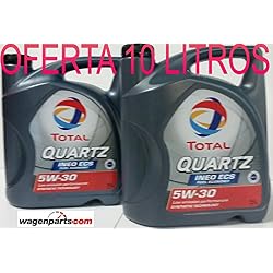 ** GRAN OFERTA * 2X Aceite de motor TOTAL QUARTZ INEO ECS 5W30 10 litros (2x5 lts)