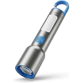 Bix BX1010FL Beyaz-Mavi-Turuncu 3 Renk LED &Ouml;zellikli Max 500 L&uuml;men ve 500 Metreye Kadar Menzilli USB-C Şarj Edilebilir 10W El