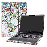 Alapmk Spécialement Conçu Protection Housses pour 13.3' Acer CHROMEBOOK Spin 13 CP713-1WN Series Portable(Pas Compatible Acer CHROMEBOOK R 13 CB5-312T),Love Tree