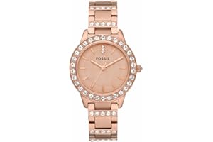Fossil Jesse Uhr für Damen, Quarz-Dreizeigerwerk mit Edelstahlarmband