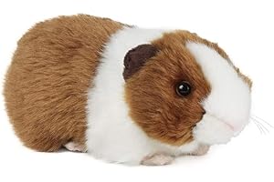 Living Nature Soft Toy - Plush Pet Guinea Pig with Sound, One Supplied (20cm), Brown, Unbekannt