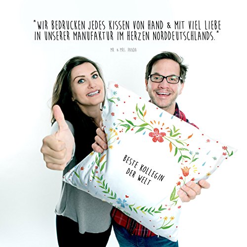 Mr. & Mrs. Panda Kissen 40×40 Beste Kollegin der Welt – Arbeitskollegin, Kollegin, Freundin, Büro, Abschiedsgeschenk, Ruhestand, Arbeit, Mitarbeiterin, Berufsgenossin, Beruf, Dankeschön Geschenk Geschenkidee Danke Dankeschön Anhänger Bedanken Geburtstag Weihnachten Jubiläum Schenken Liebe Danke Liebesgeschenk - 3