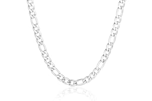 Teegxddy Chaîne Cubaine Collier Homme Femme 1.8-6.5mm - Acier Inoxydable Bijoux Tendance en Acier/Plaqué Or - [Longeur: 50-80 cm]