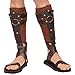 Produktbild Amakando Gladiator Schienbeinschützer Mittelalter Kleidung Knieschoner Krieger Beinschutz Gladiatoren Rüstung Antike Achilles Spartakus Kostüm Römer Schienbeinschoner