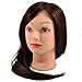 Neverland Professional 22" 70% Real Human Hair Hairdressing Equipment Styling Head Doll Mannequin Training Head Tools Braiding Cutting Student Practice Model with Clamp