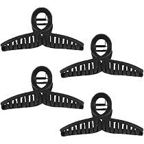4 Stück Extra Große Klauenklammern Für Dickes Haar – Matt, Rutschfest, Jumbo-Clips 12,7 Cm Für Lockiges & Langes Haar