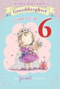 granddaughter 6th birthday card