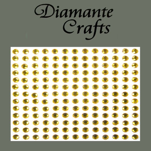 169 x 4mm Gold Diamante Self Adhesive Rhinestone Body Vajazzle Gems - created exclusively for Diamante Crafts