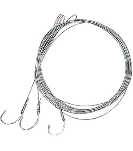 Wild Devil Baits Angel-Vorfach Aus Stahl - 50cm, 15kg, Mit Scharfen Einzelhaken Für Raubfische