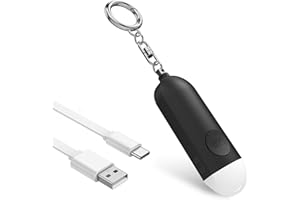 MEYDLL Alarme de Sirène de Poche, Sirène d'Autodéfense, Son Sûr 130DB, Sirène de Sécurité Personnelle, Sirène Rechargeable avec lumière LED, Sirène de Sécurité pour Femmes, Enfants, Personnes âgées