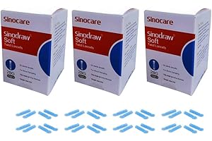 QUIWILL Blood Glucose Lancets x 150pcs 28G for Diabetics Test Single use Sterile Lancets Compatible with Safe ACCU AQ and Most Lancing Device (Pack of 3)
