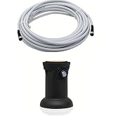 Full Ultra HD 3D 4K Uyumlu Yağmur Korumalı Tekli Single 1 li &Ccedil;anak Uydu Lnb +30 Metre F Konnekt&ouml;r Takılı Hazır Uydu Kablosu