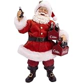 Kurt Adler 10.5 in&ccedil; Coca-Cola Santa Holding İki Altı Paket Masa Par&ccedil;ası | Resmi Lisanslı, Vintage Tarzı Ambalaj, Klasik Kırmı