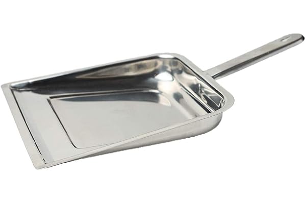 Steelish Stainless Steel Dustpan (Supdi) Heavy-Duty Cleaning Tool 37.5 cm Pack of 1