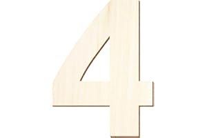 Bütic GmbH Chiffres en bois - Ubuntu - Avec caractères de ponctuation et caractères spéciaux - Taille au choix : 20 cm, chiffres/caractères spéciaux : 4