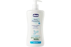Chicco Baby Moments Crema Corpo Fluida con Latte di Mandorla, con Formula Naturale, 0+ Mesi - 500 ml