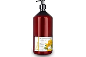 OÏLÉNA Hiperico - Aceite de Hierba de San Juan Puro Aceite de Masaje Antiinflamatorio Hidratante para Piel Seca y Áspera Cuidado Facial para Acné y Cicatrices| Macerado en Aceite de Oliva Virgen 1000 ml