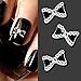 10x 3D Alloy Bowknot Bow Rhinestones Nail Art Glitters Stickers DIY Decorations