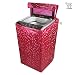 E-Retailer Classic Red Colour With Square Design Top Load Washing Machine Cover (Suitable For 6 kg, 6.5 kg, 7 kg, 7.5 kg) RS.349.00