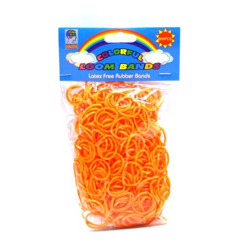 Loom Bandz - Rainbow Colours - Orange 600 Count