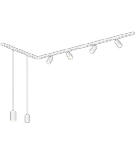 Modern railsysteem met 6 spots wit 1-fase 200cm - Iconic Jeana