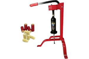 BDJSN Manual Wine Corking Machine, Adjustable Cork Sealing Machine, Lever Type Cork Press Brewing Equipment With Anti-Slip Pad, Brew Wine Bottle Cap Pressing Machine