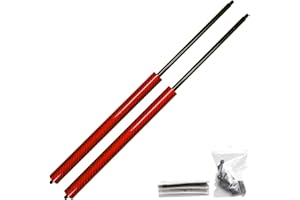 JINGLINGKJ JINGLING Hood Struts for Octavia A7 MK3 2012-2020 Front Bonnet Gas Dampers Lift Supports Modify No Drilling Two Years Warranty (Red Carbon Fiber)