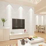 60 * 60cm Weiß 3D Ziegel Wandaufkleber Selbstklebend Panel Abziehbild Tapete – 03, Style 10 - 8