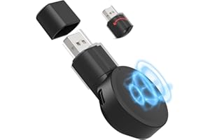 SIKAI Portable Charger Compatible with Samsung Galaxy Watch 7/Ultra/6/6 Classic/5/5 Pro/4/4 Classic/3, Galaxy Watch Portable Charger Rotatable, Dual USB C/A Ports Wireless Charger for Samsung Galaxy Watch