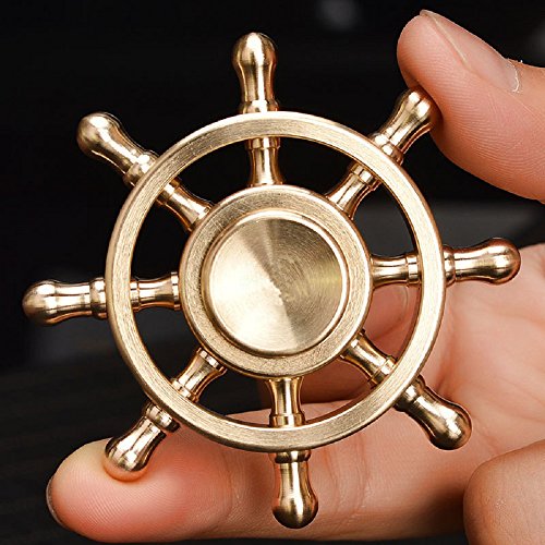 KONKY Finger Hand Spinner Legierung Fidget Fokus Spielzeug mit glatten Oberfläche Finish und Schnell Spinnen, EDC Spinner Kinder Erwachsene Stress Reducer für Angst Relief, ADD, ADHD und Finger Training - 3