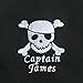 The LUB Personalised EMBROIDERED Bib - Pirate Captain - Add The Name of Your Choice - Newborn Baby Toddler Gift Present Christening Keepsake