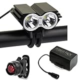 Dealgadgets 5000Lm 2x CREE XM-L U2 LED Head Front Bicycle Lamp Bike Light HeadLight Headlamp